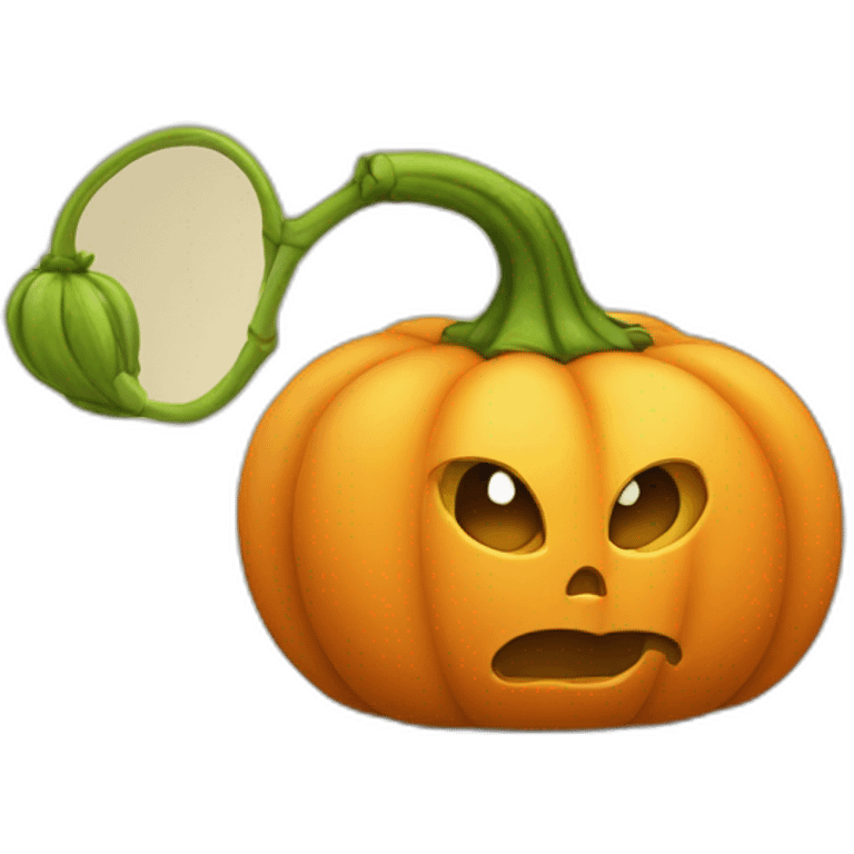 Citrouille effrayant emoji