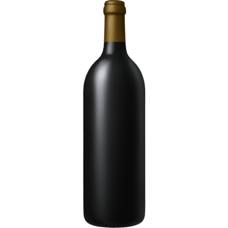 Wine bottle black  emoji