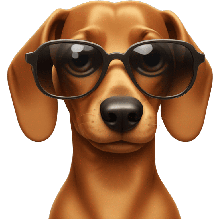 dachshund with sunglasses  emoji