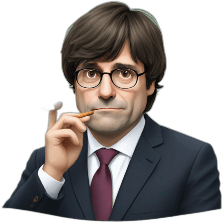 Carles puigdemont smoking cbd emoji