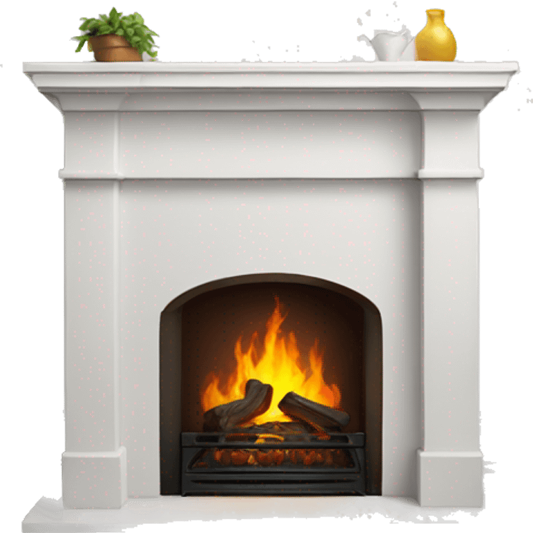 white fireplace emoji