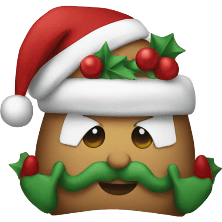 christmas cushion emoji