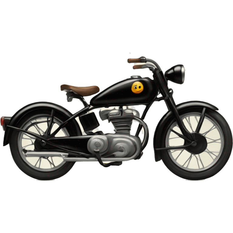  vintage black bike emoji