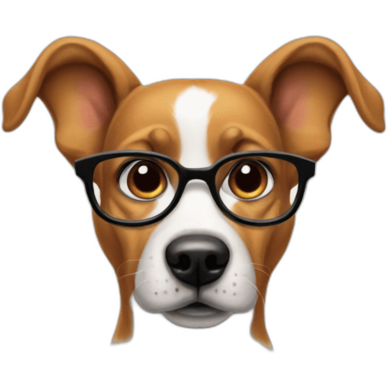 nerd dog emoji