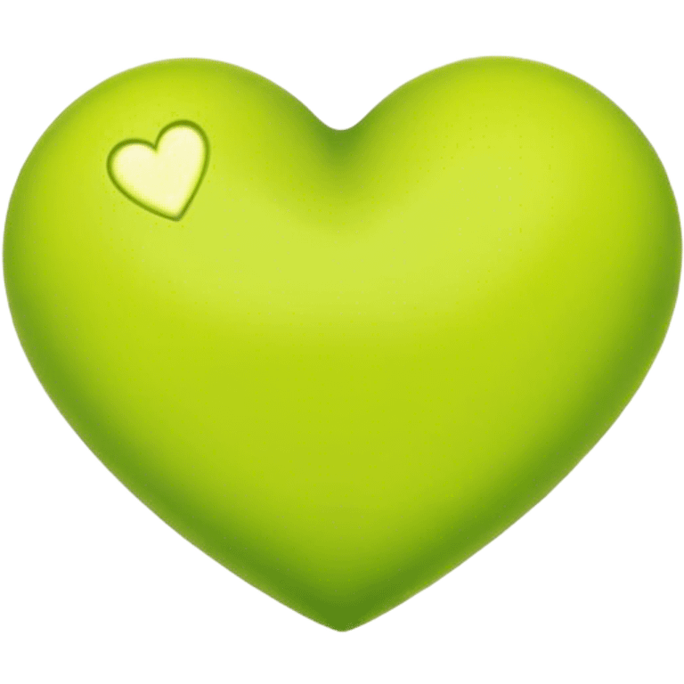 Chartreuse heart emoji