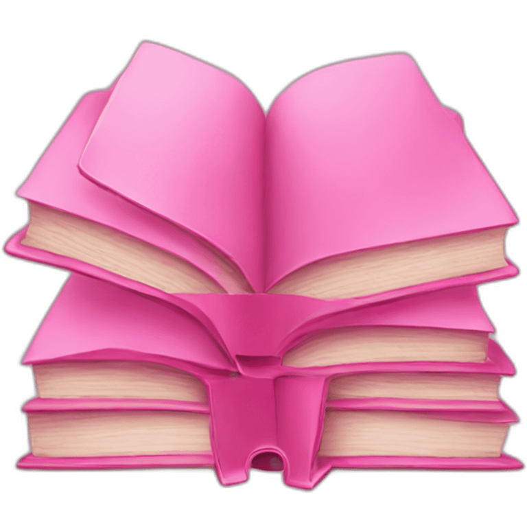 Pink books emoji