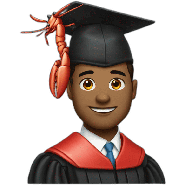 Lobster graduate emoji