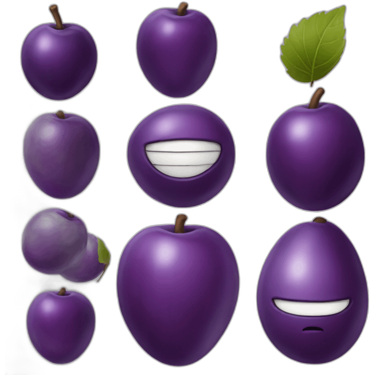 Plum guide emoji