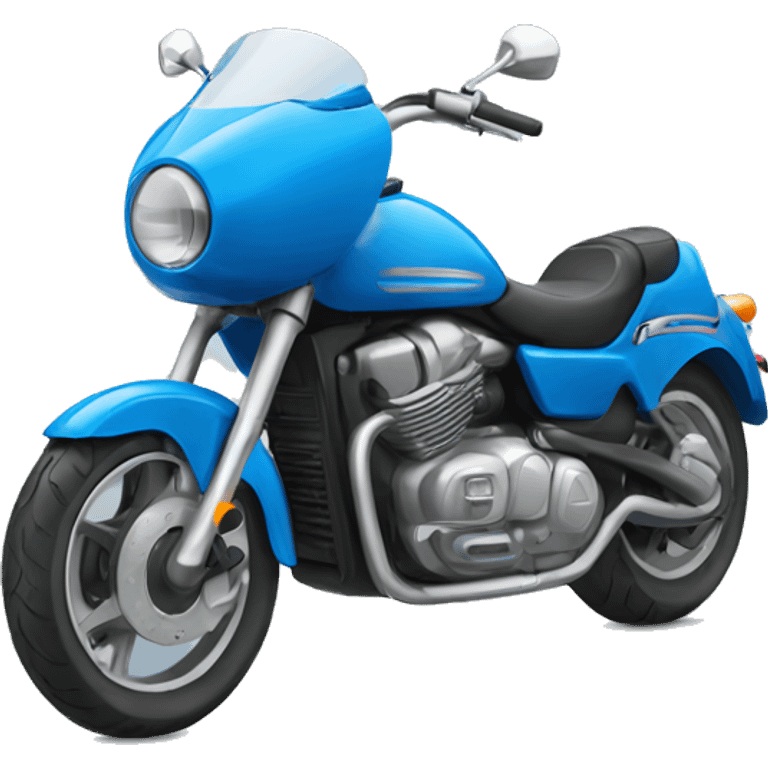 Blue motorcycle  emoji