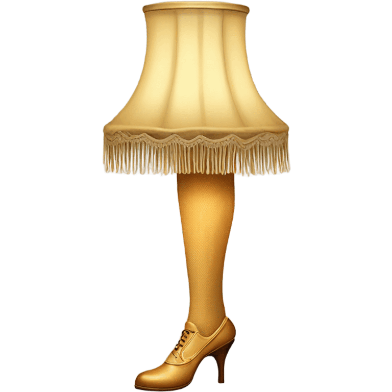 Leg lamp from the movie emoji