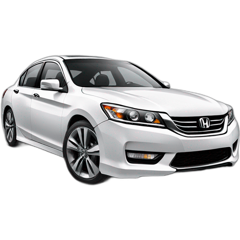 Honda Accord 2013 white emoji