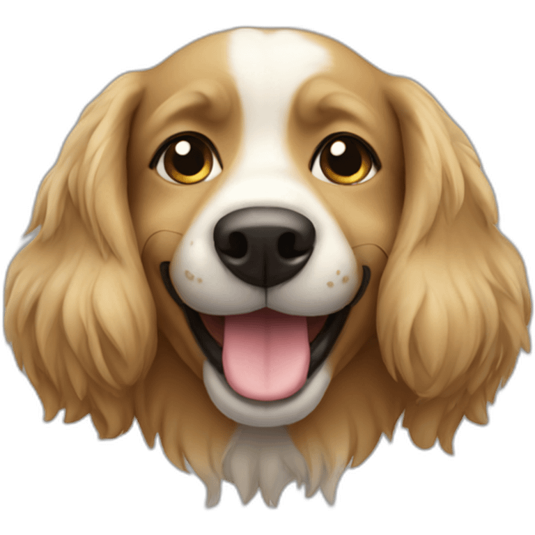 Dog braco smiling emoji