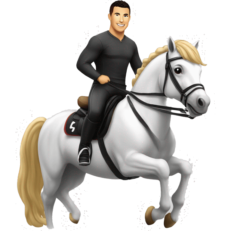 Ronaldo sur un cheval emoji