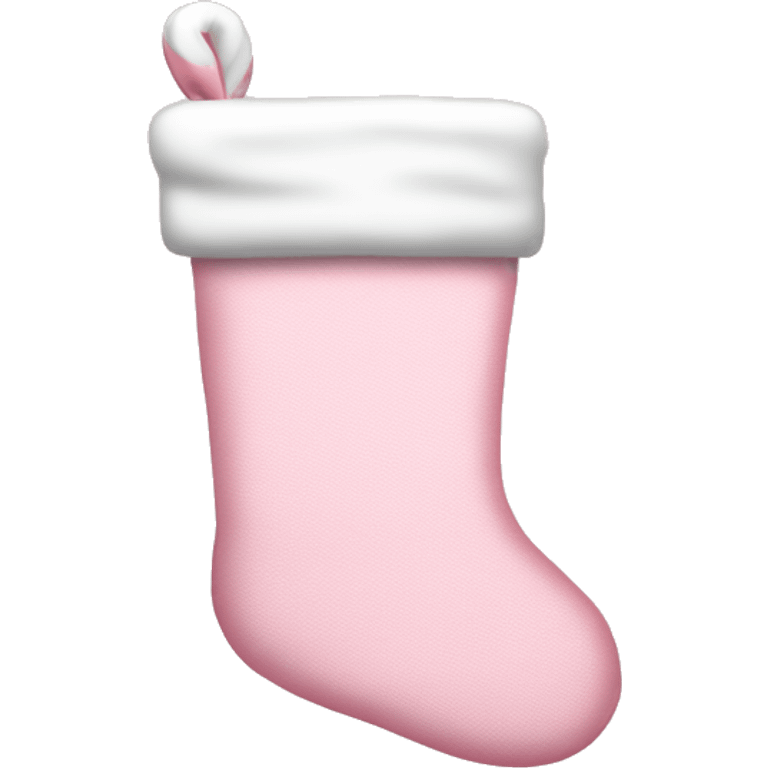  light pink Christmas stocking emoji