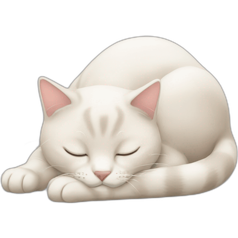 sleeping cats side view emoji