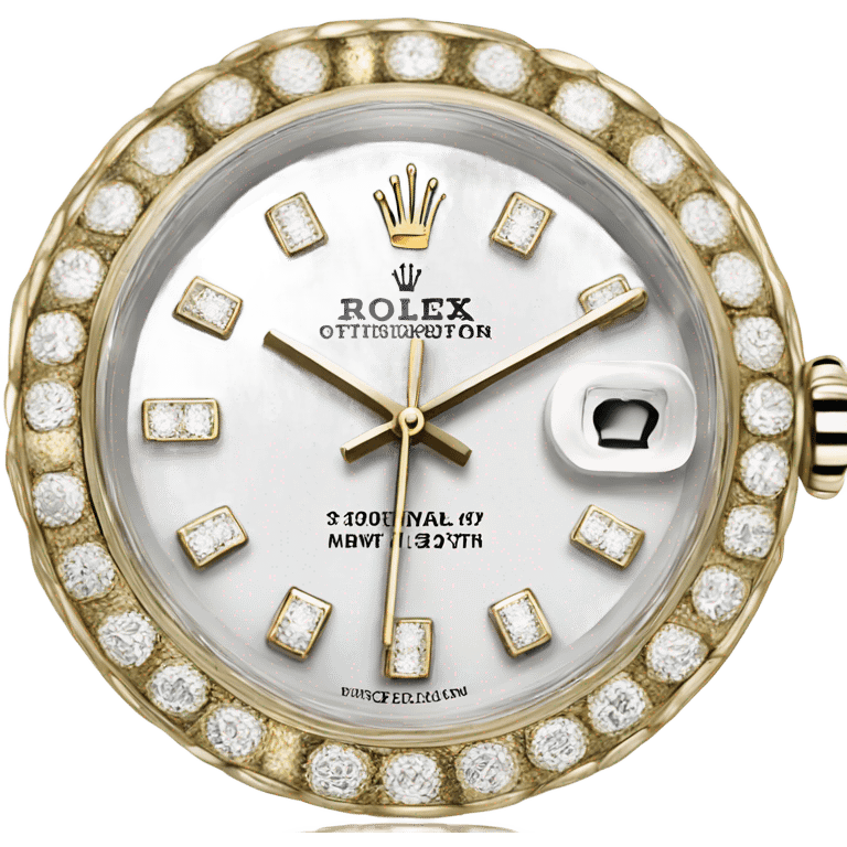 white gold rolex with a king crown emoji