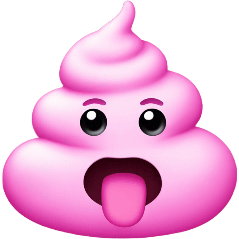 Pink poop emoji