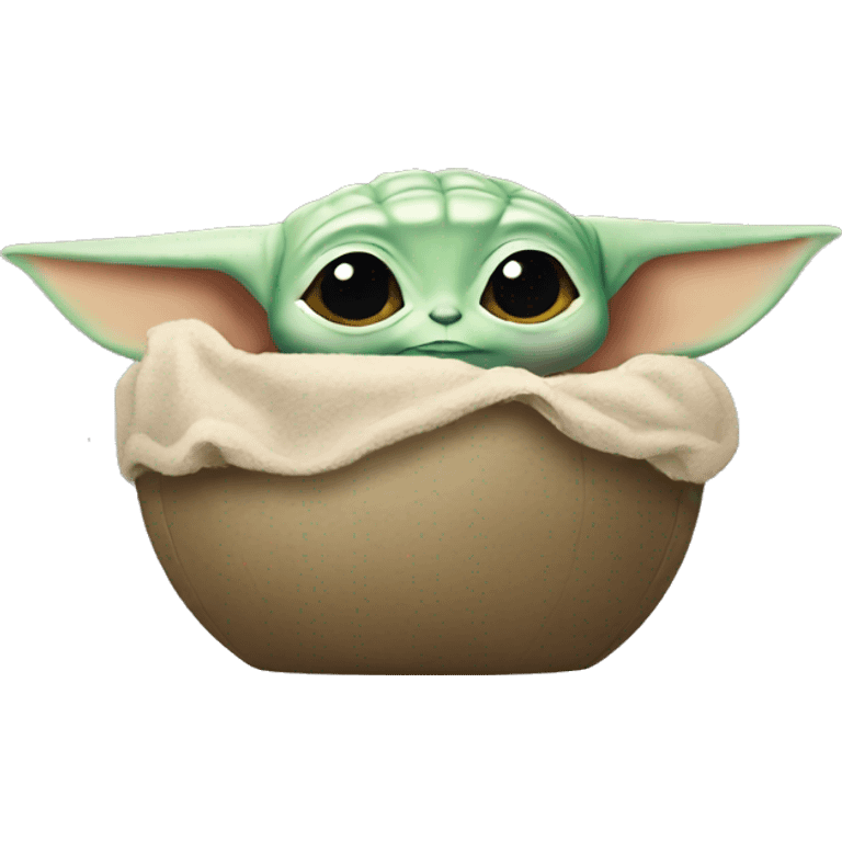 baby yoda in pod emoji