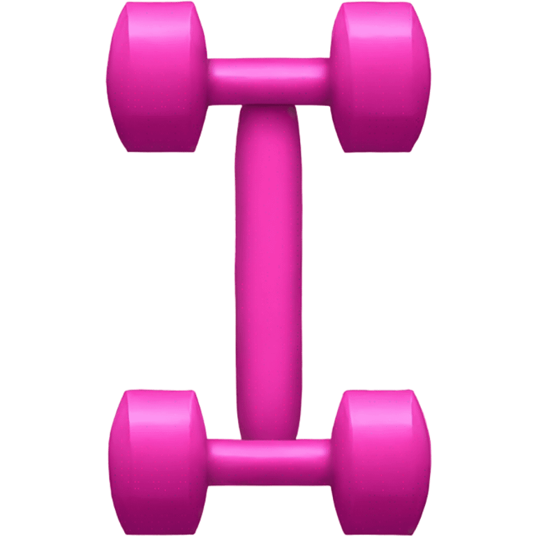 pink dumbbells emoji