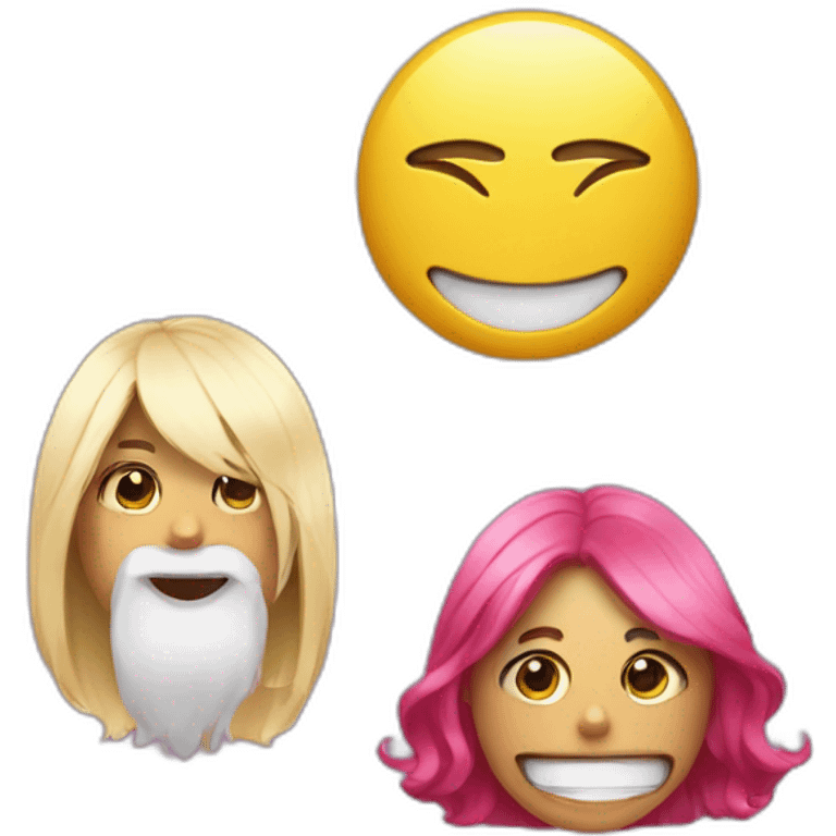 a tiktoker next to two emojis emoji