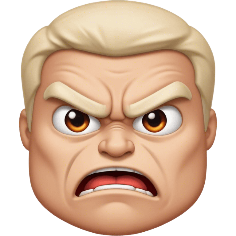 Angry cartoon emoji