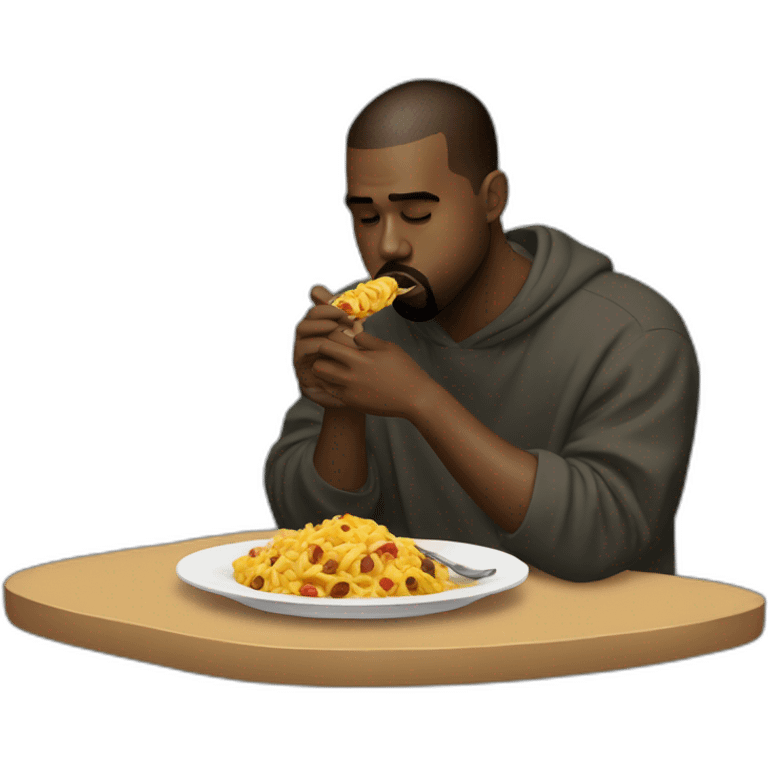 Kanye west eating emoji