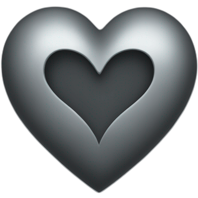 dark grey heart emoji