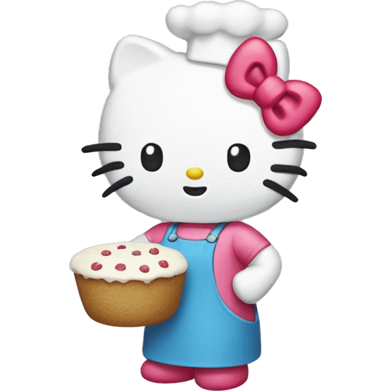 hello kitty baking emoji