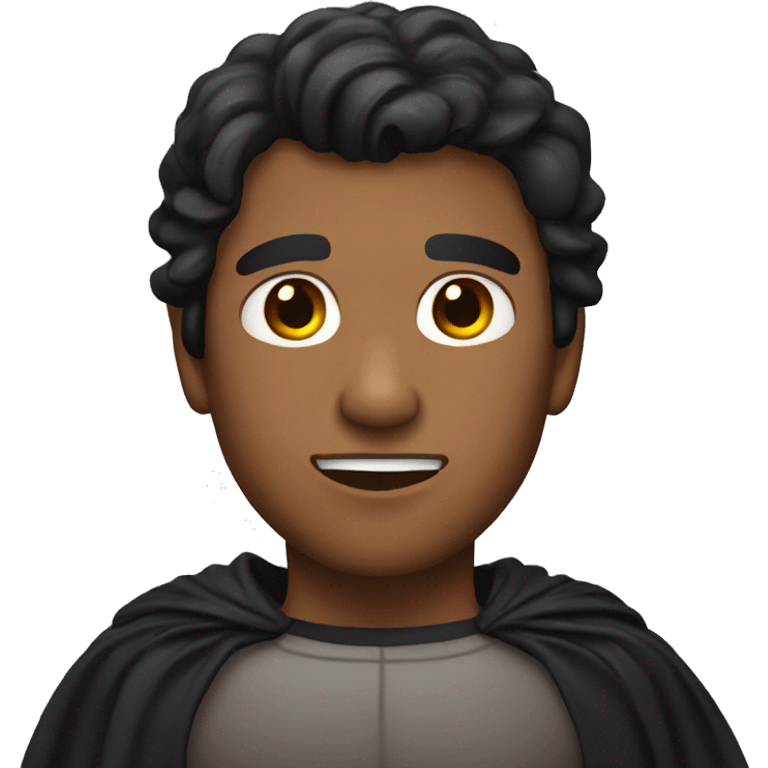 Man with dark hair tan skin and bat wings emoji