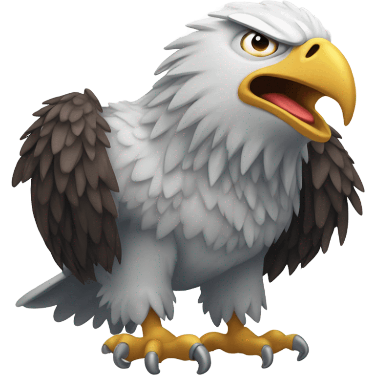 Angry eagle emoji