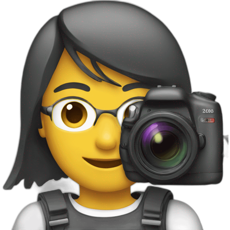 A sports photographer emoji