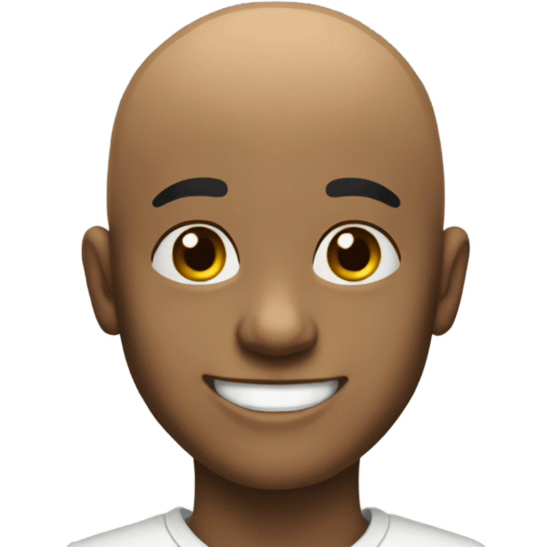 bald boy with a grin emoji