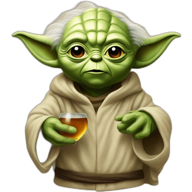 Yoda wiskey emoji