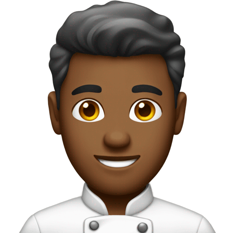 male chef with stylish earrings emoji