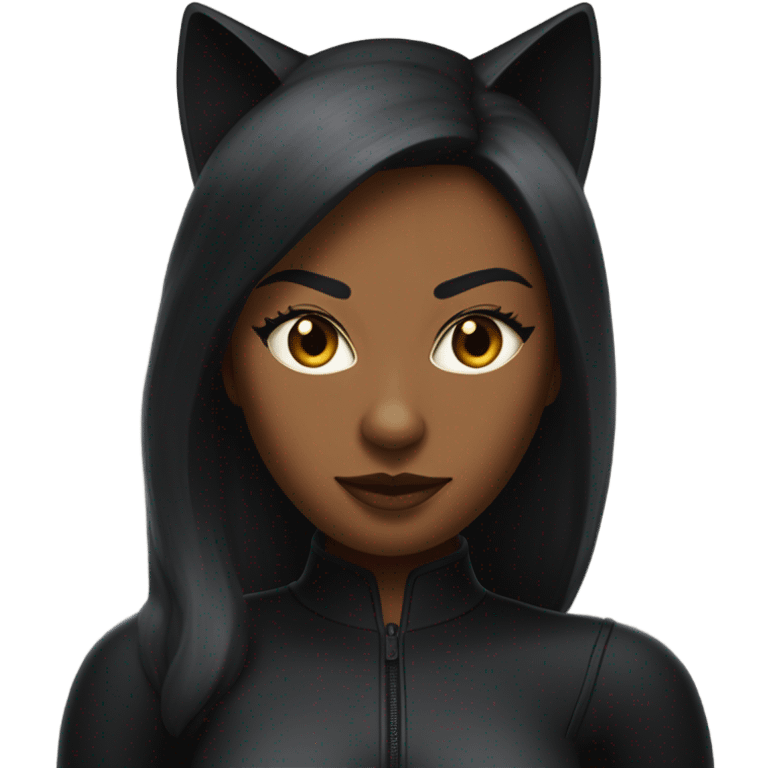 Black Catwoman emoji