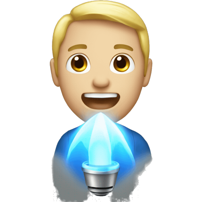 Blue Flash Light emoji