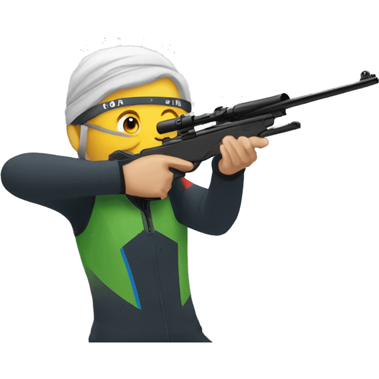 a Biathlonist shooting in Biathlon emoji