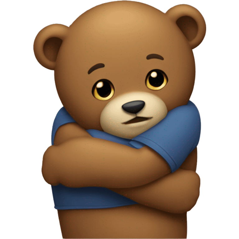 Hugging bear emoji