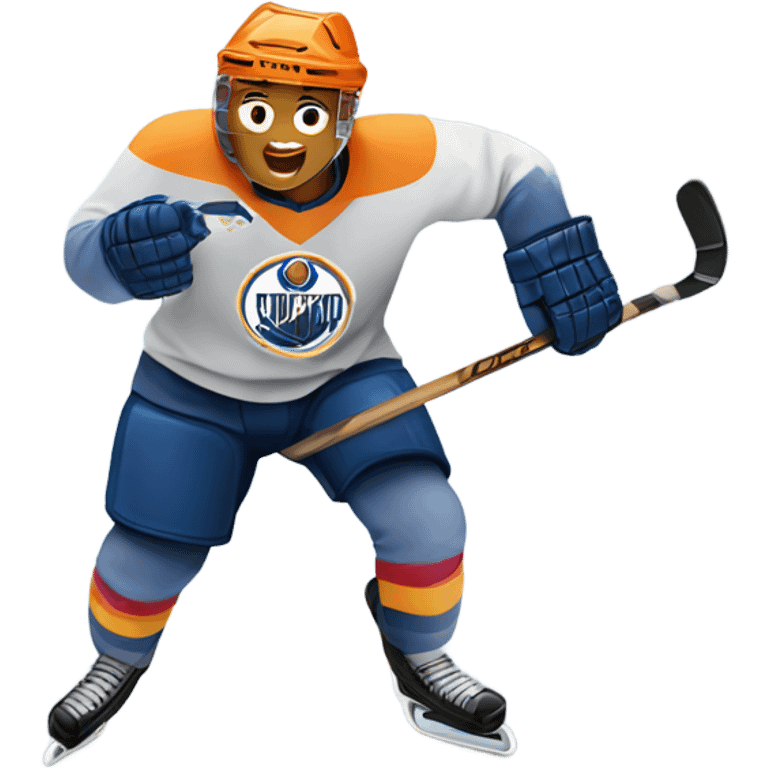 Hockey player goal celebration emoji