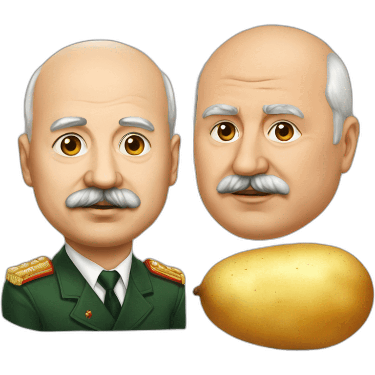 Lukashenko and potato  emoji