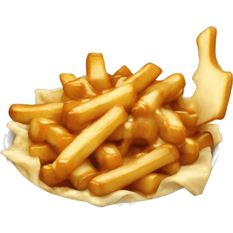 Poutine qui mange une poutine  emoji