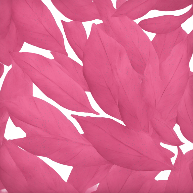 pink leaves emoji