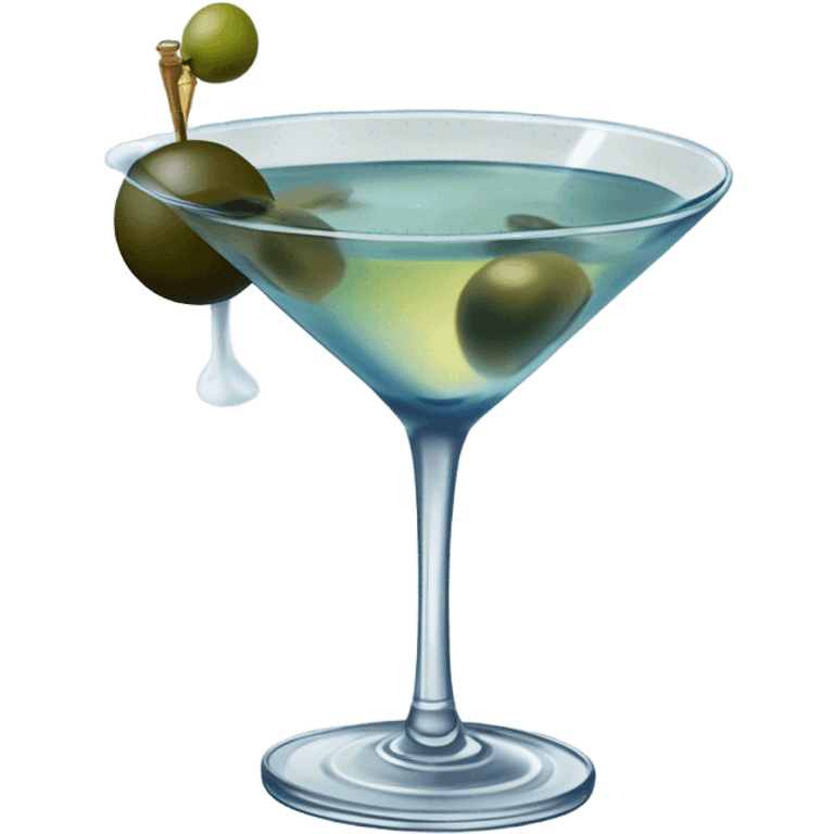 Dirty martini with blue cheese olives  emoji