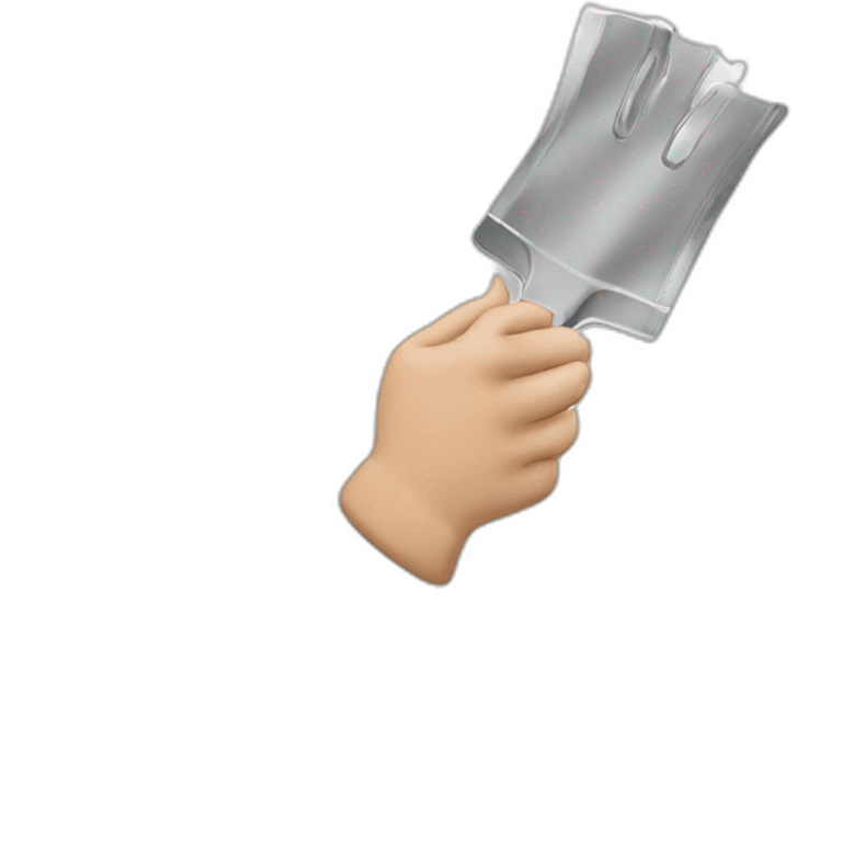 paquet argent dans les mains emoji