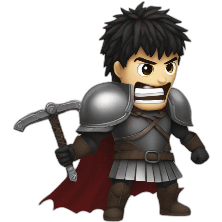 angry berserk guts with large claymore without guard emoji