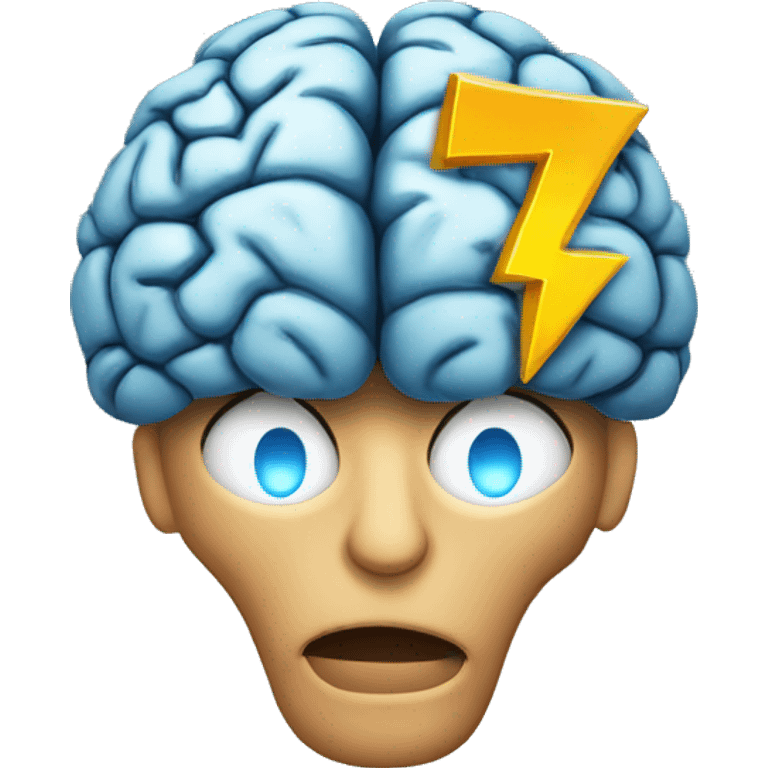 brain with lighting bolt emoji