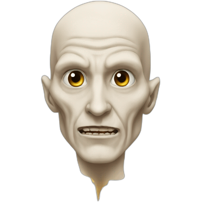 Voldemort, slits for nose emoji