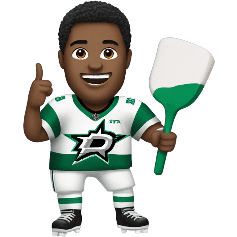 Dallas Stars hockey fan emoji