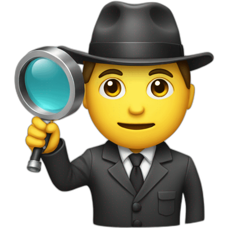 investigator with a magnifying glass emoji