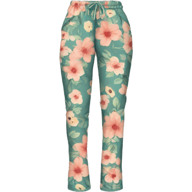 Cute floral pants emoji